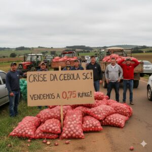 Mercado da cebola desmorona e produtores vendem a R$ 0,75