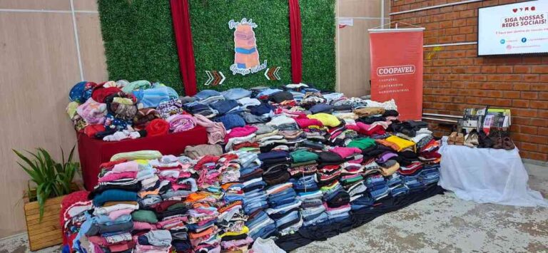 Quatro mil peças são arrecadadas na campanha de inverno da Coopavel